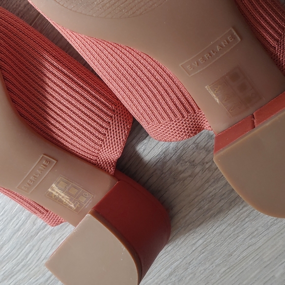NEW Everlane Renew Ribbed Mules Coral size 5 - Picture 6 of 9